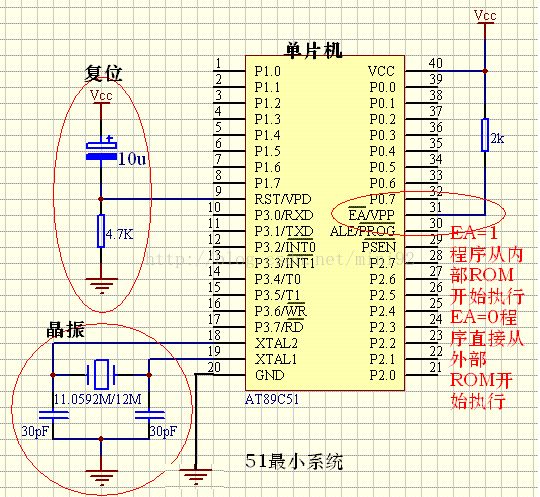 单片机道理图,单片机最幼系统图,单片机最幼系统道理图.gif
